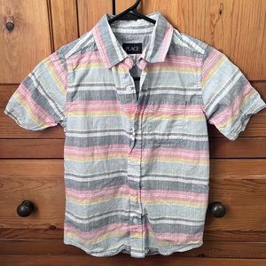 Ciildrens Place boys short sleeve button up shirt size 7/8
